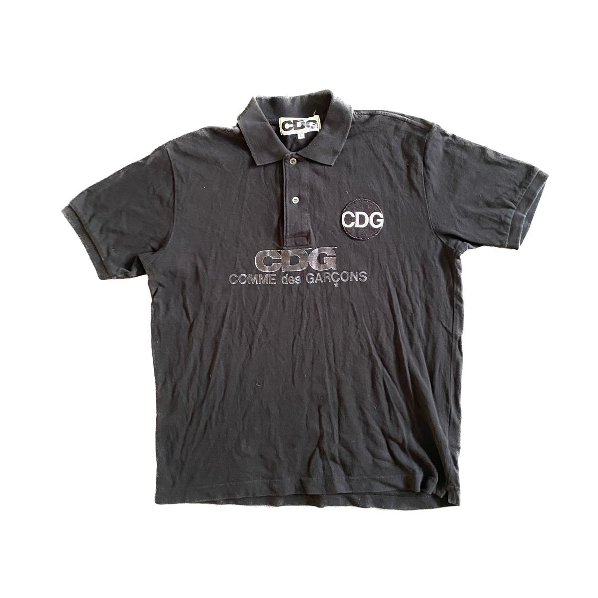 CDG Circle Logo Vintage Polo Top