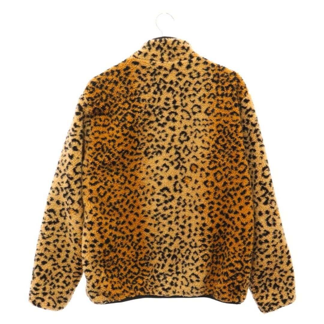 Supreme 17AW Leopard Fleece Reversible Jacket Brown