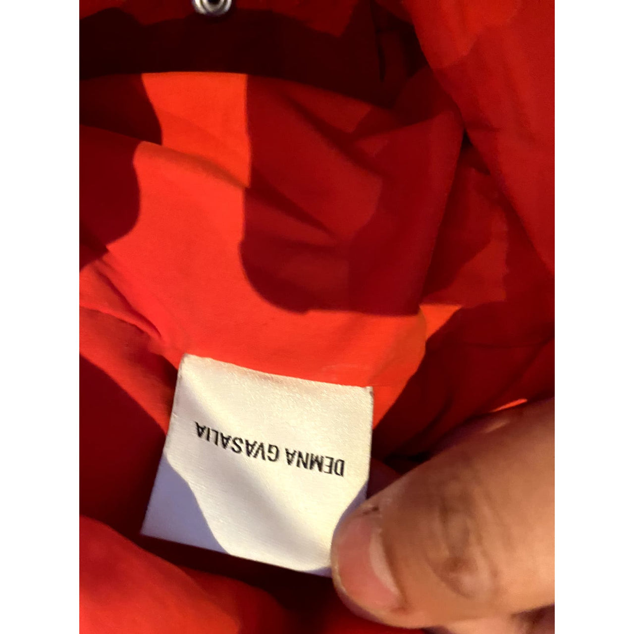 FWS19 Vetements "Upside-Down" Logo Patch Puffer Jacket