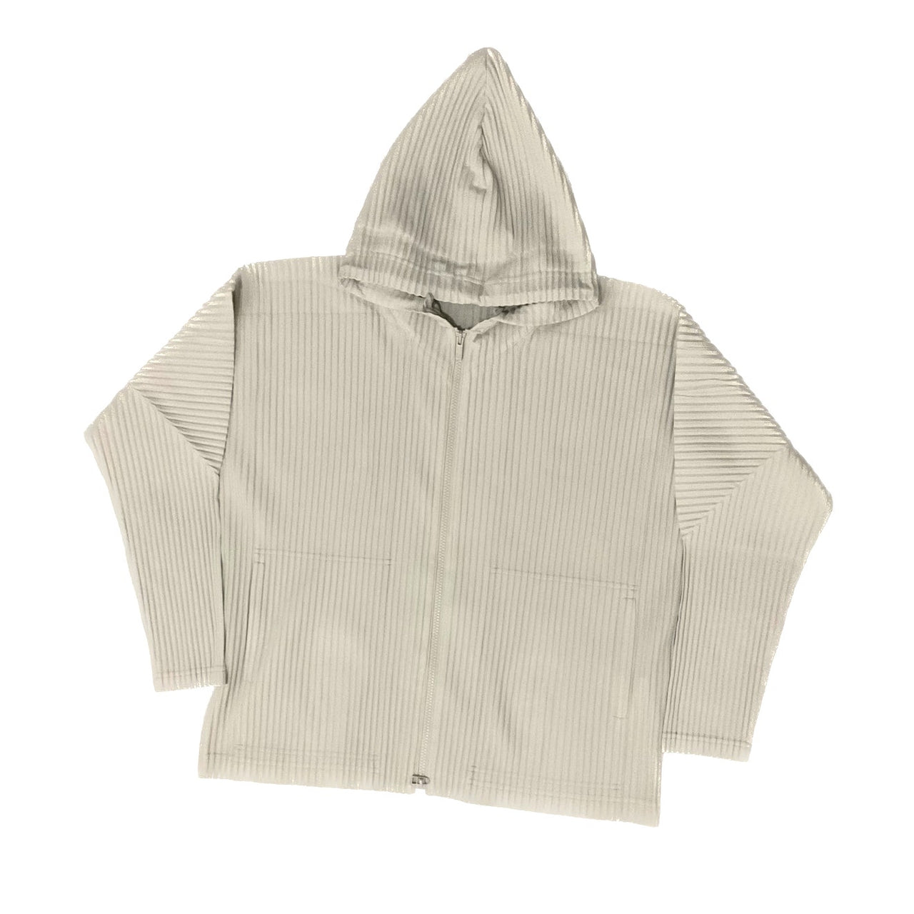 Issey Miyake Homme Plisse Pleated Zip hoodie