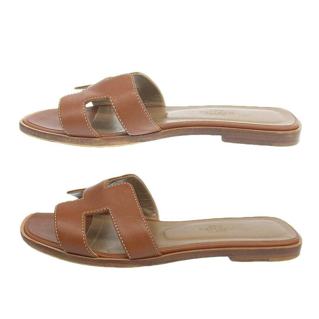 Hermes Oran Chypre Sandals Brown