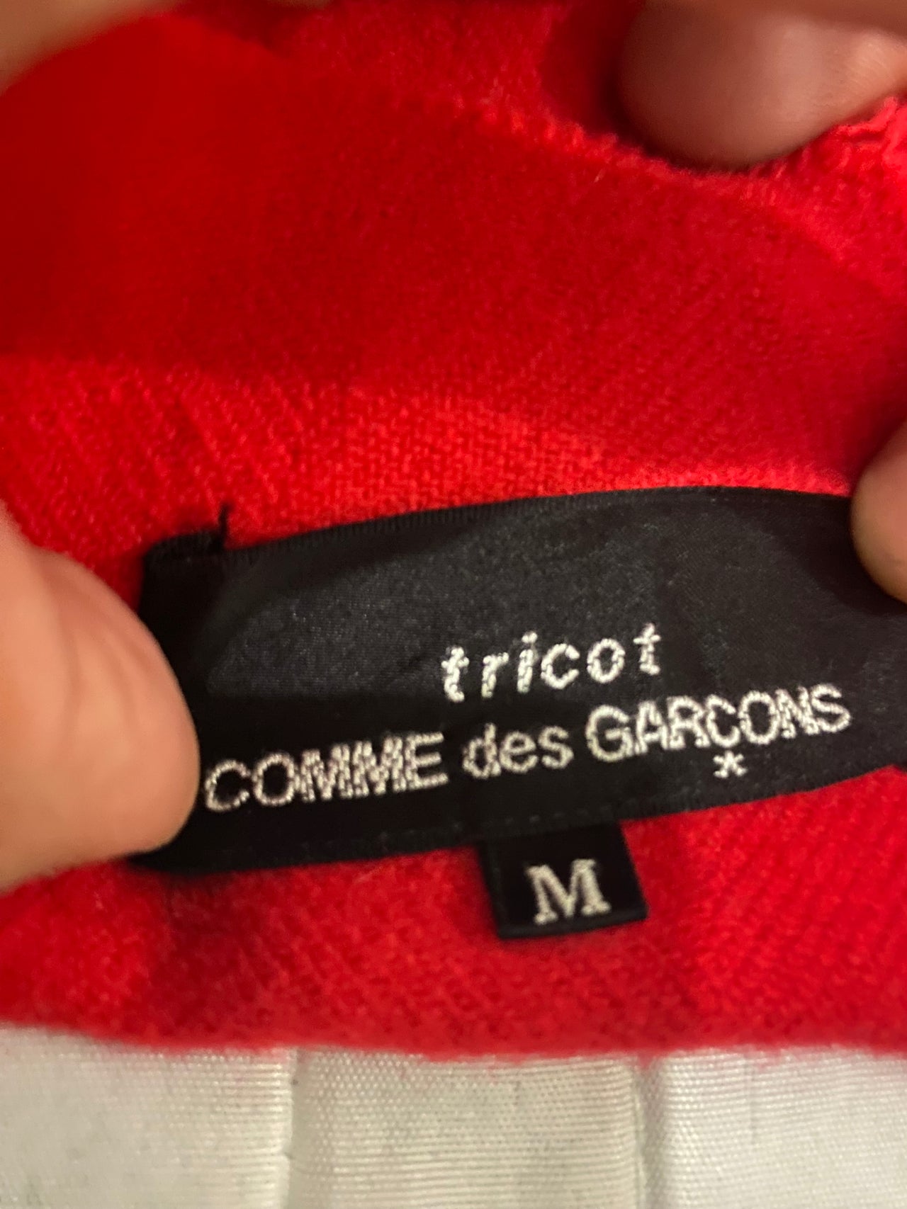 Tricot comme des garons Distressed Knit sweater