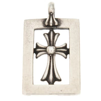 Thumbnail for Chrome Hearts Framed Open Baby Fat Cross Pendant