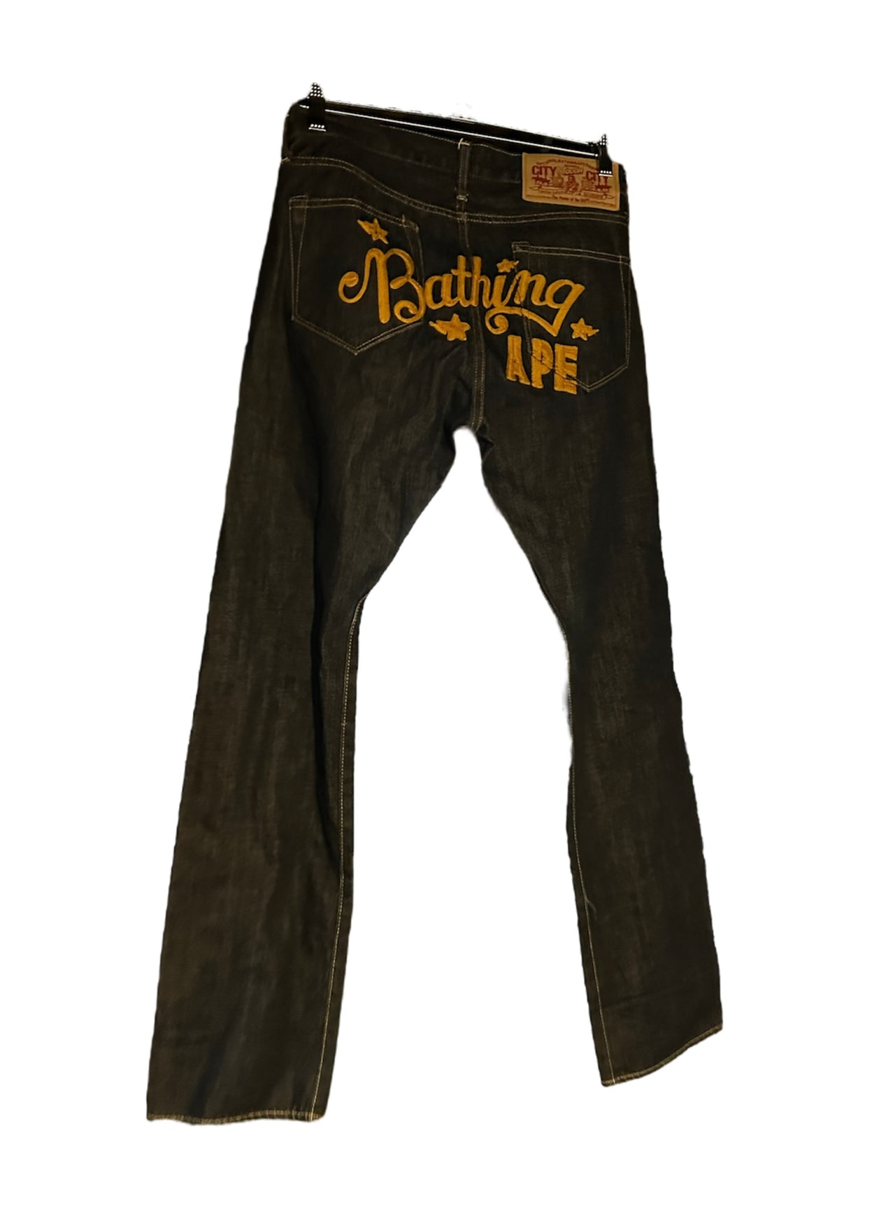 A BATHING APE BAPE Embroidery Denim Jeans