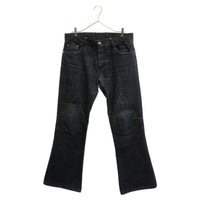 Thumbnail for Chrome Hearts Washed Cross Patch Fleur Knee Denim Jeans