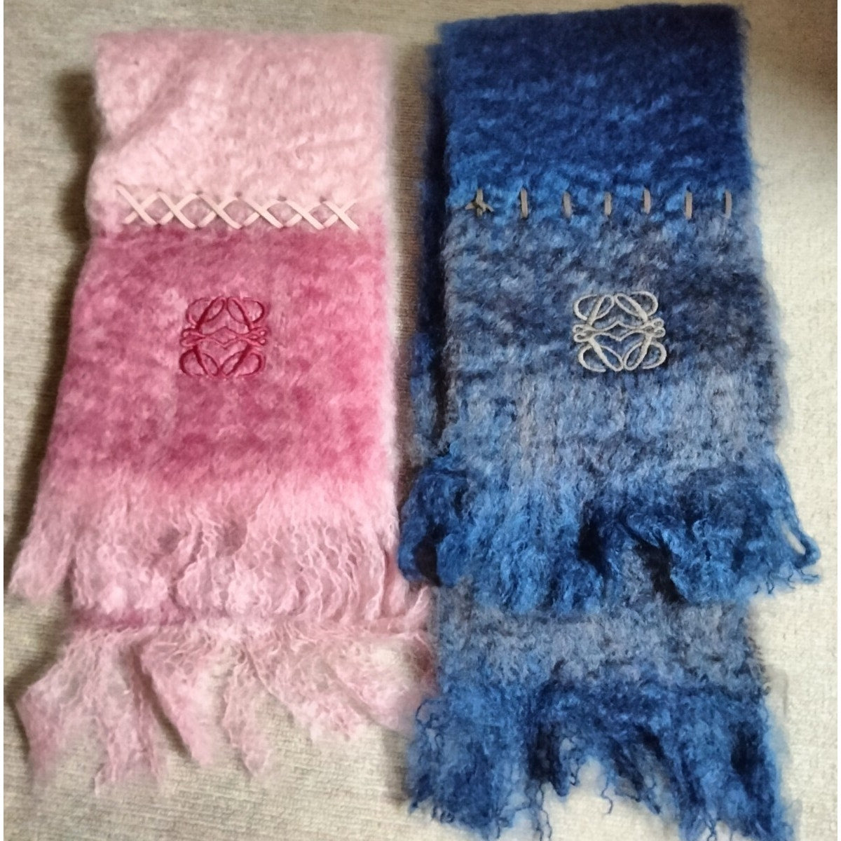 LOEWE Mohair Wool Gradient Scarf