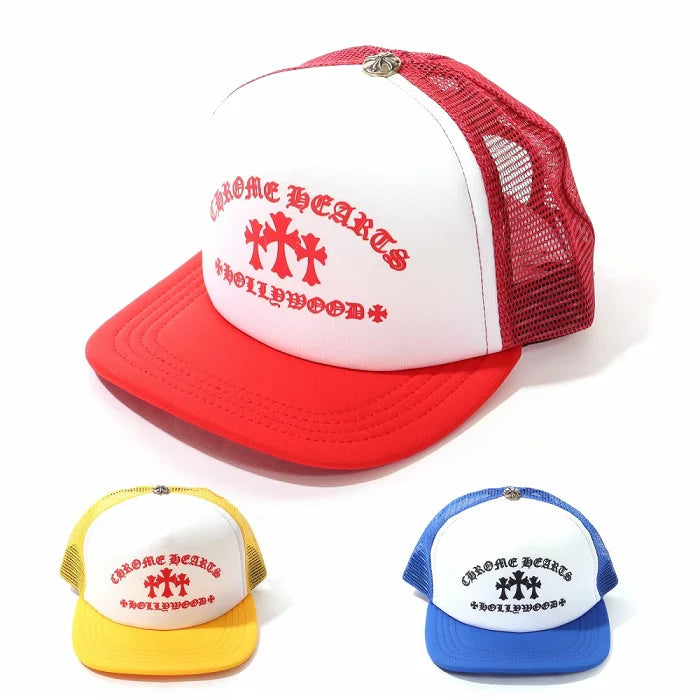 CHROME HEARTS King Taco Triple Cross Hollywood Mesh Cap