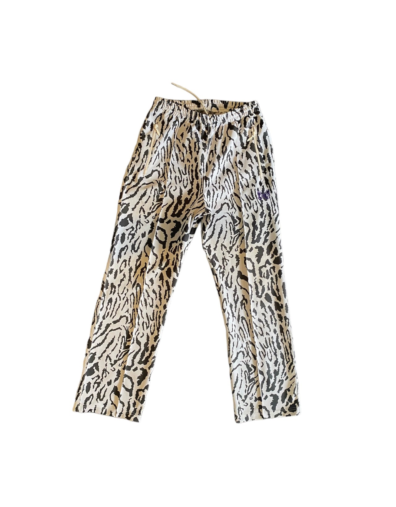 Needles Zebra Print Straight Leg Trackpants