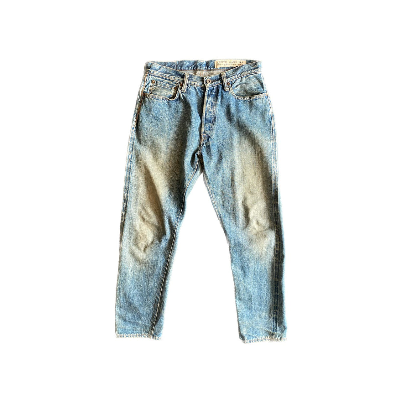 Kapital Smiley Patch Embroidered Denim