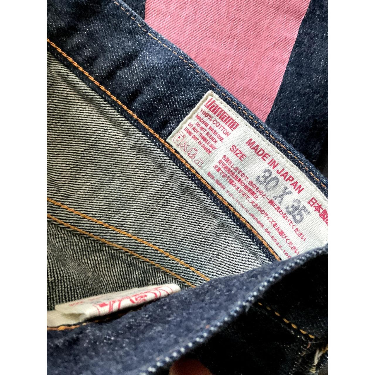 EVISU Pink Daicock Denim Jeans