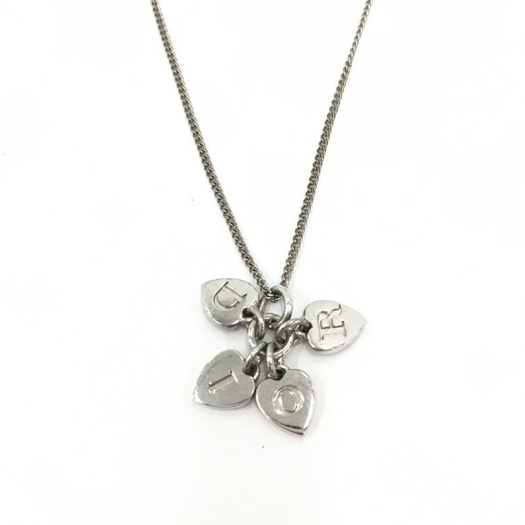 Dior Spellout 4 Heart Necklace