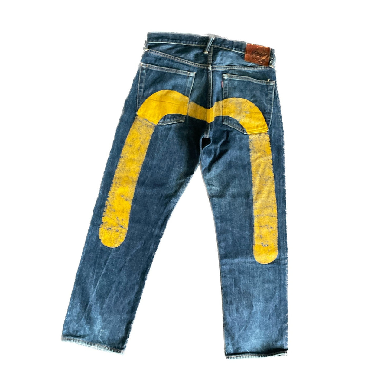 Evisu Yellow Daicock Denim Jeans