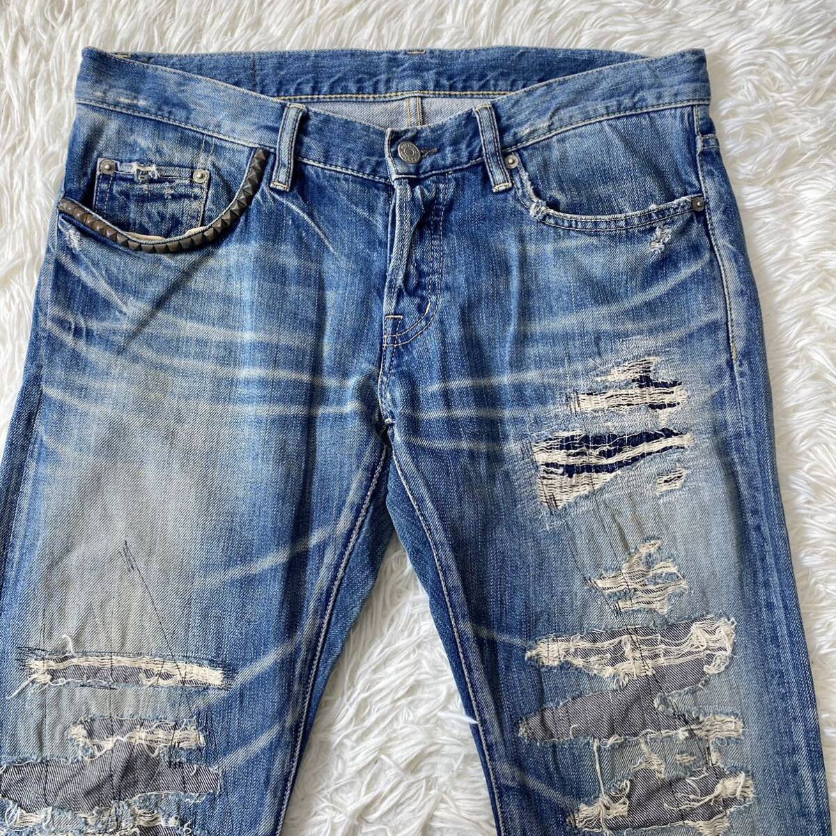 Hysteric Glamour Repaired Boro Denim Jeans Takuya Kimura