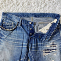 Thumbnail for Hysteric Glamour Repaired Boro Denim Jeans Takuya Kimura