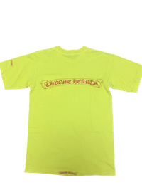 Thumbnail for Chrome Hearts Neon Yellow Logo Tee