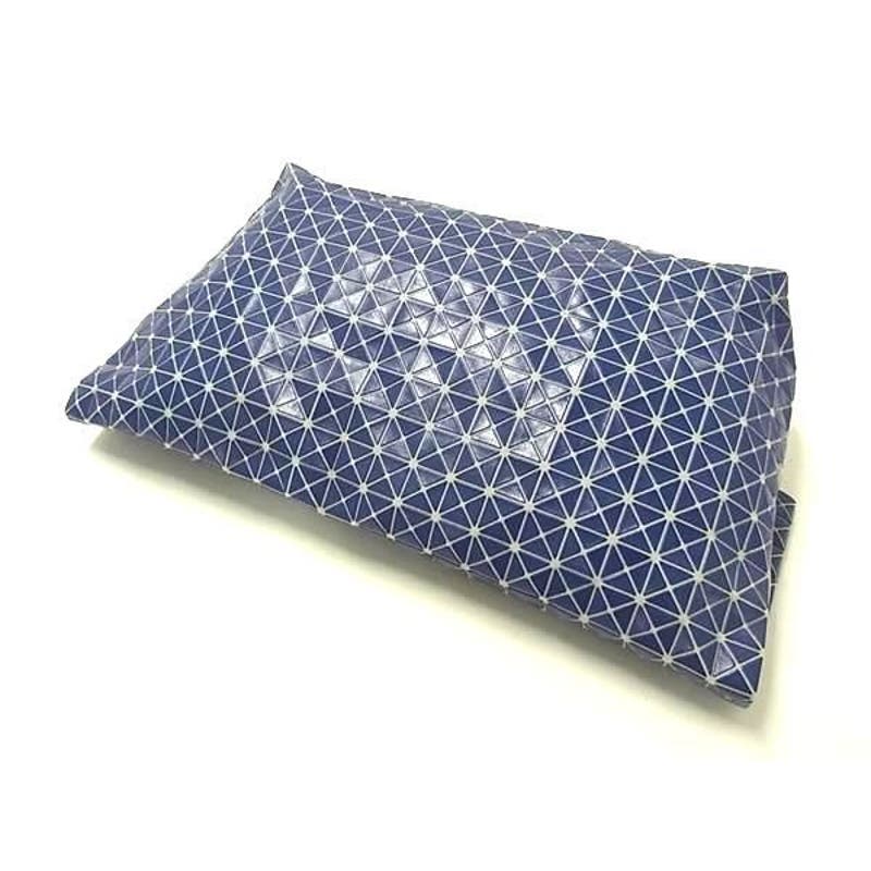 BAO BAO ISSEY MIYAKE Foldover Clutch Blue