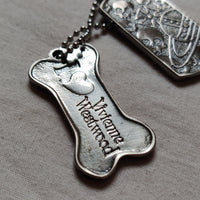 Thumbnail for Vivienne Embellished Dog Tag Necklace