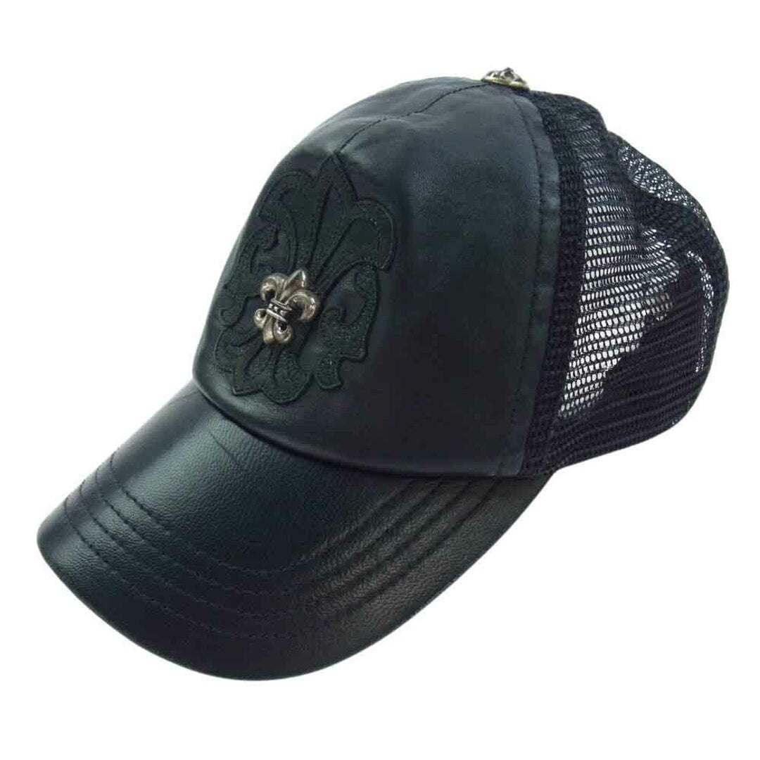 CHROME HEARTS BS Fluer Leather Trucker Cap