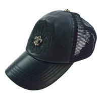 Thumbnail for CHROME HEARTS BS Fluer Leather Trucker Cap