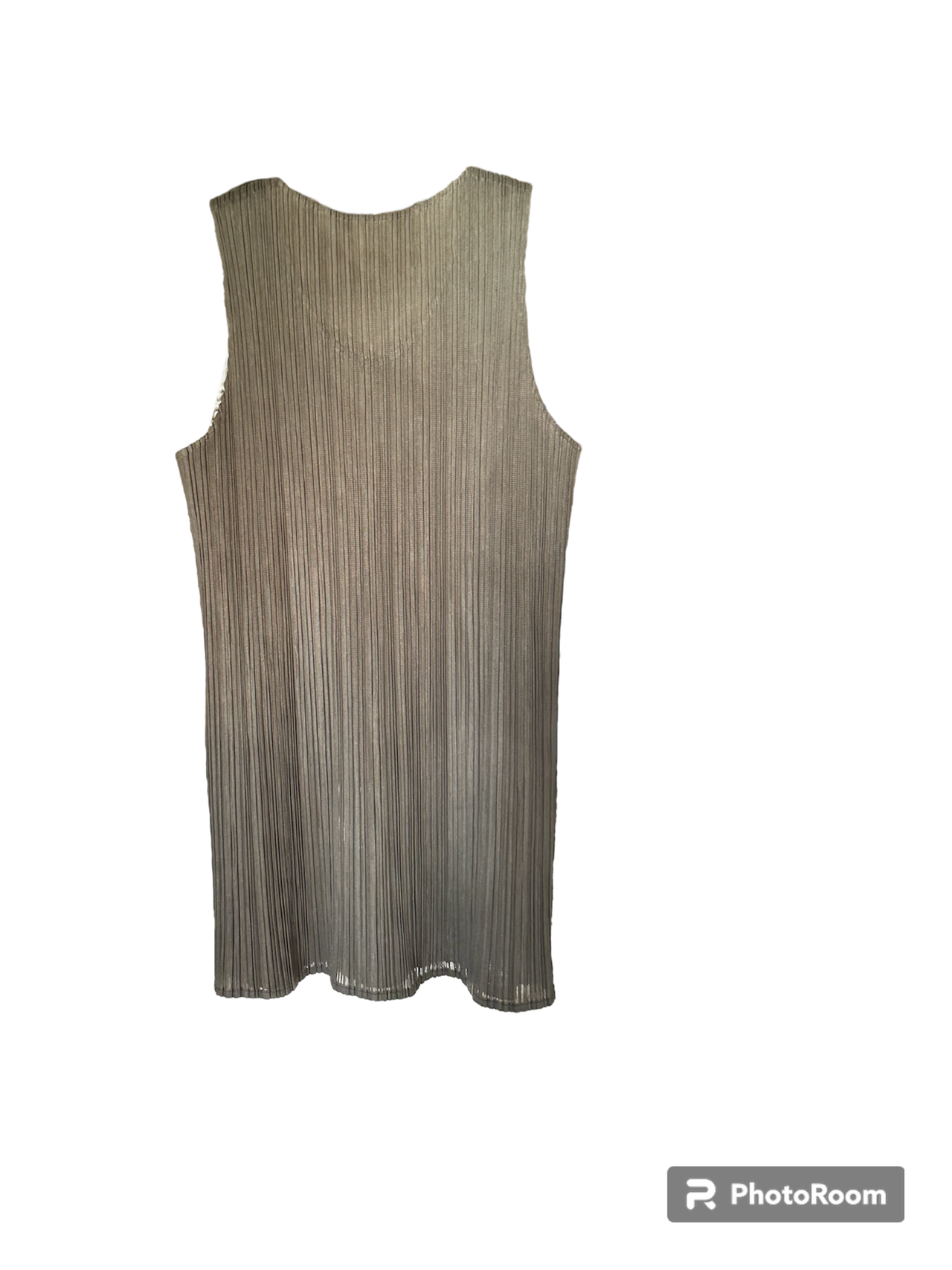 Issey Miyake Pleats Please gold tank top