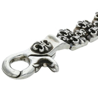 Thumbnail for Chrome Hearts H Link Fleur Clip Silver Bracelet