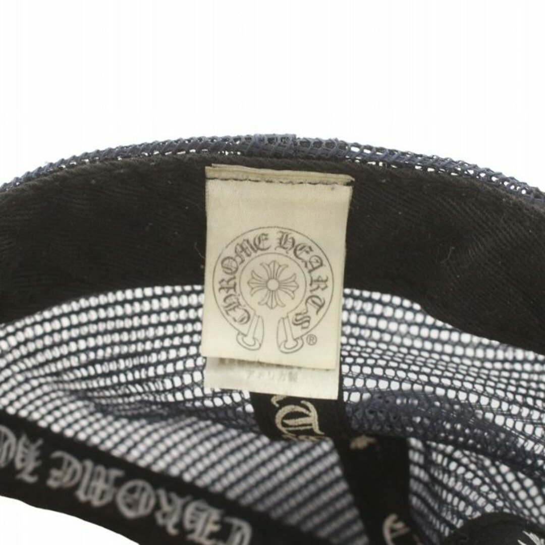 Chrome Hearts Navy CH Hollywood Trucker Cap