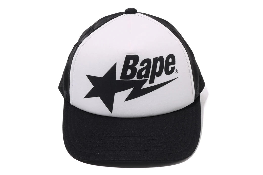 BAPE STA STAR Mesh Logo Trucker Cap