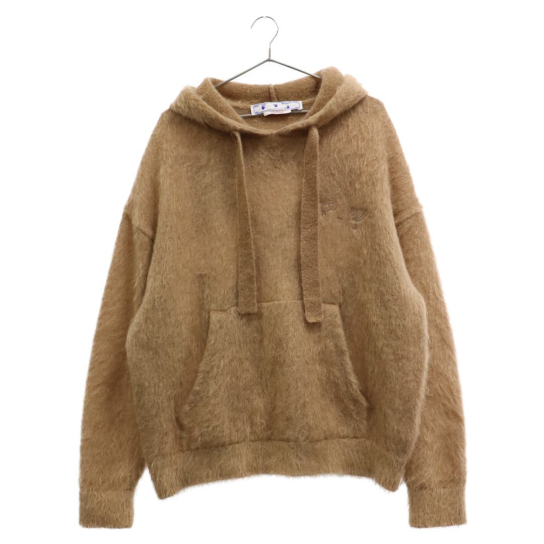 OFF-WHITE Back Arrow Mohair Hoodie