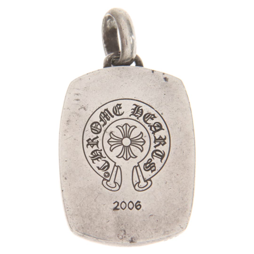 Chrome Hearts Cemetery Cross Small Dog Tag Pendant