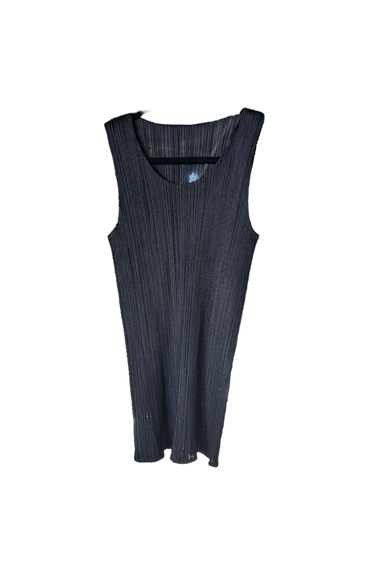 Issey Miyake Pleats Please Blue tank top