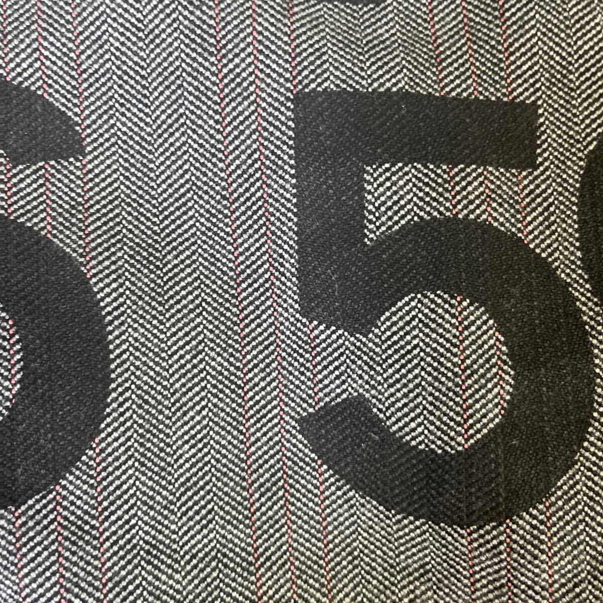 SS03 Junya Watanabe “Numbers” Hand Painted Herringbone Denim