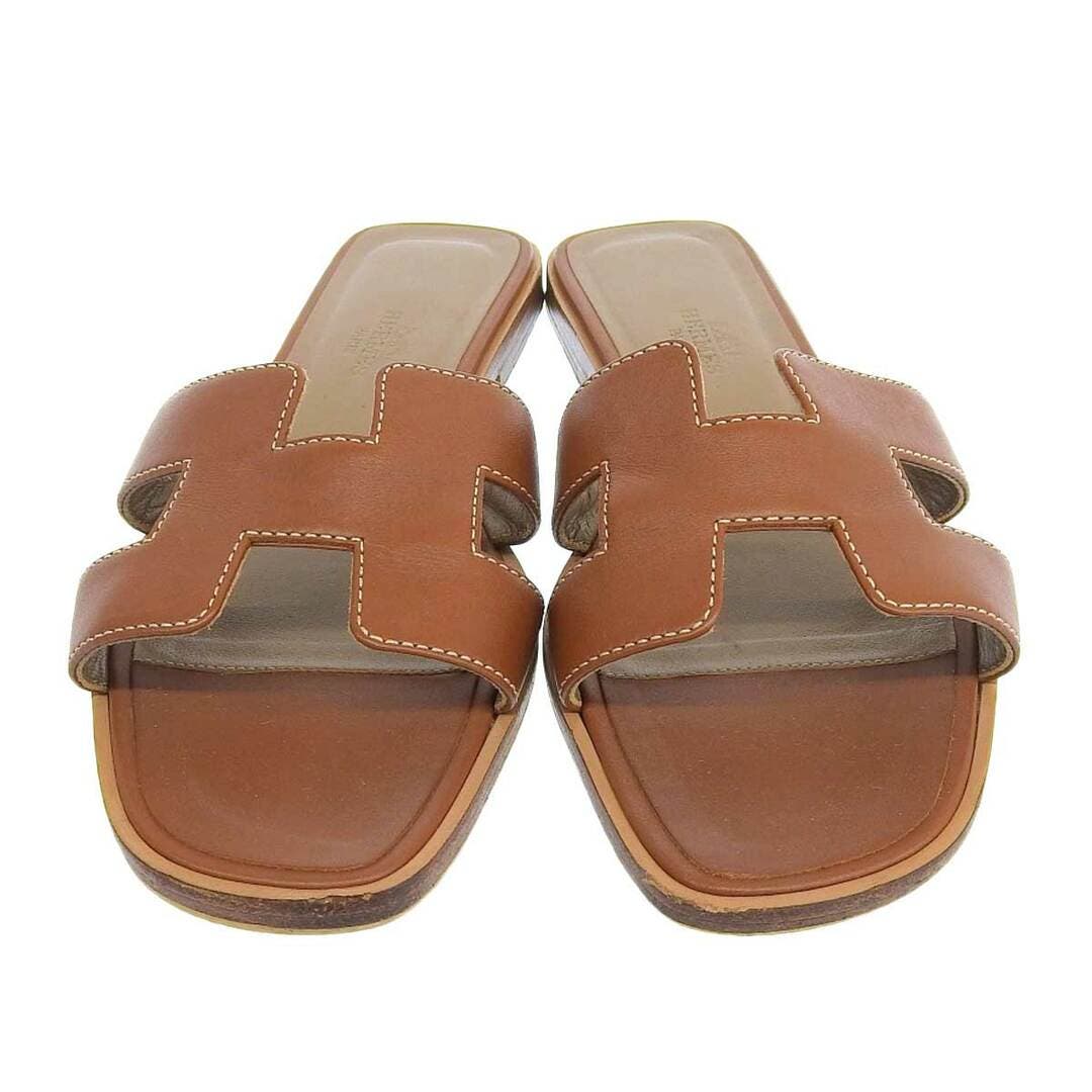 Hermes Oran Chypre Sandals Brown