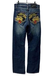 Thumbnail for Ed Hardy Tiger Embroidery Denim Jeans