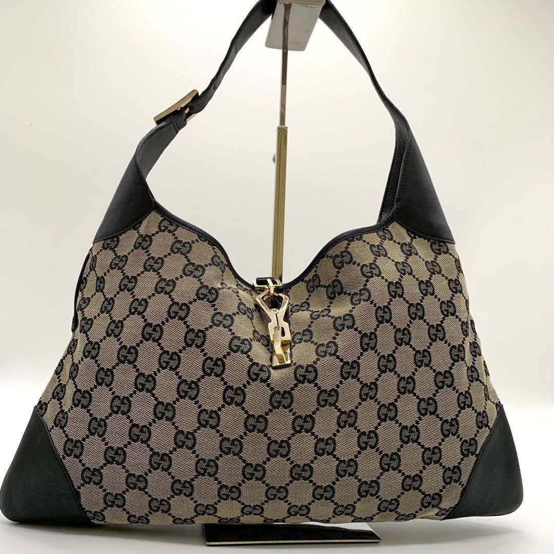 Gucci GG Monogram Kandensky Jackie Shoulder Bag Leather