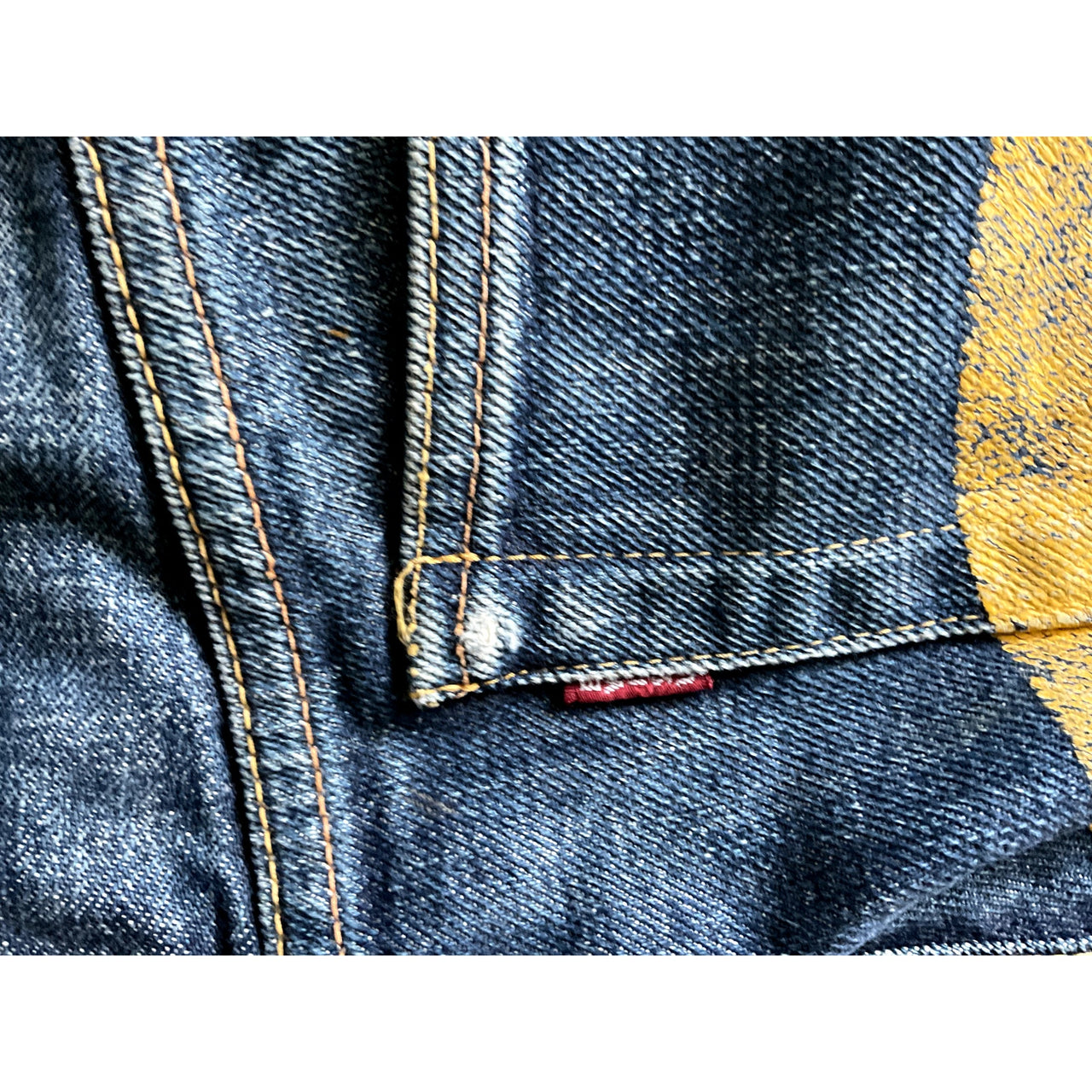 Evisu Yellow Daicock Denim Jeans