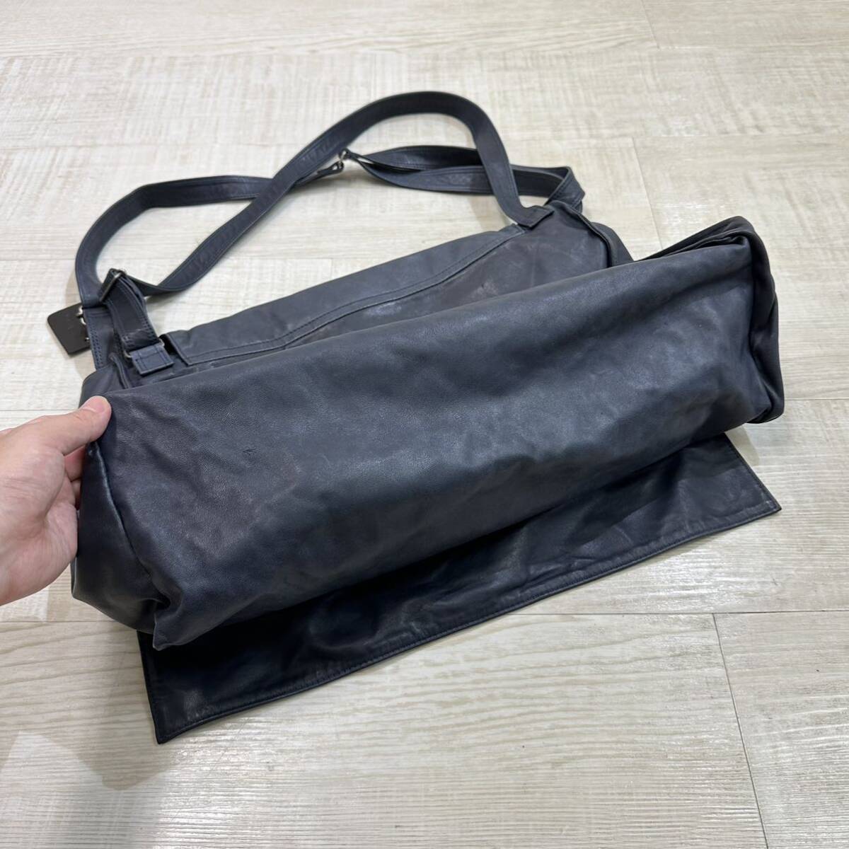 Y's Yohji Yamamoto Leather Shoulder Bag Messenger