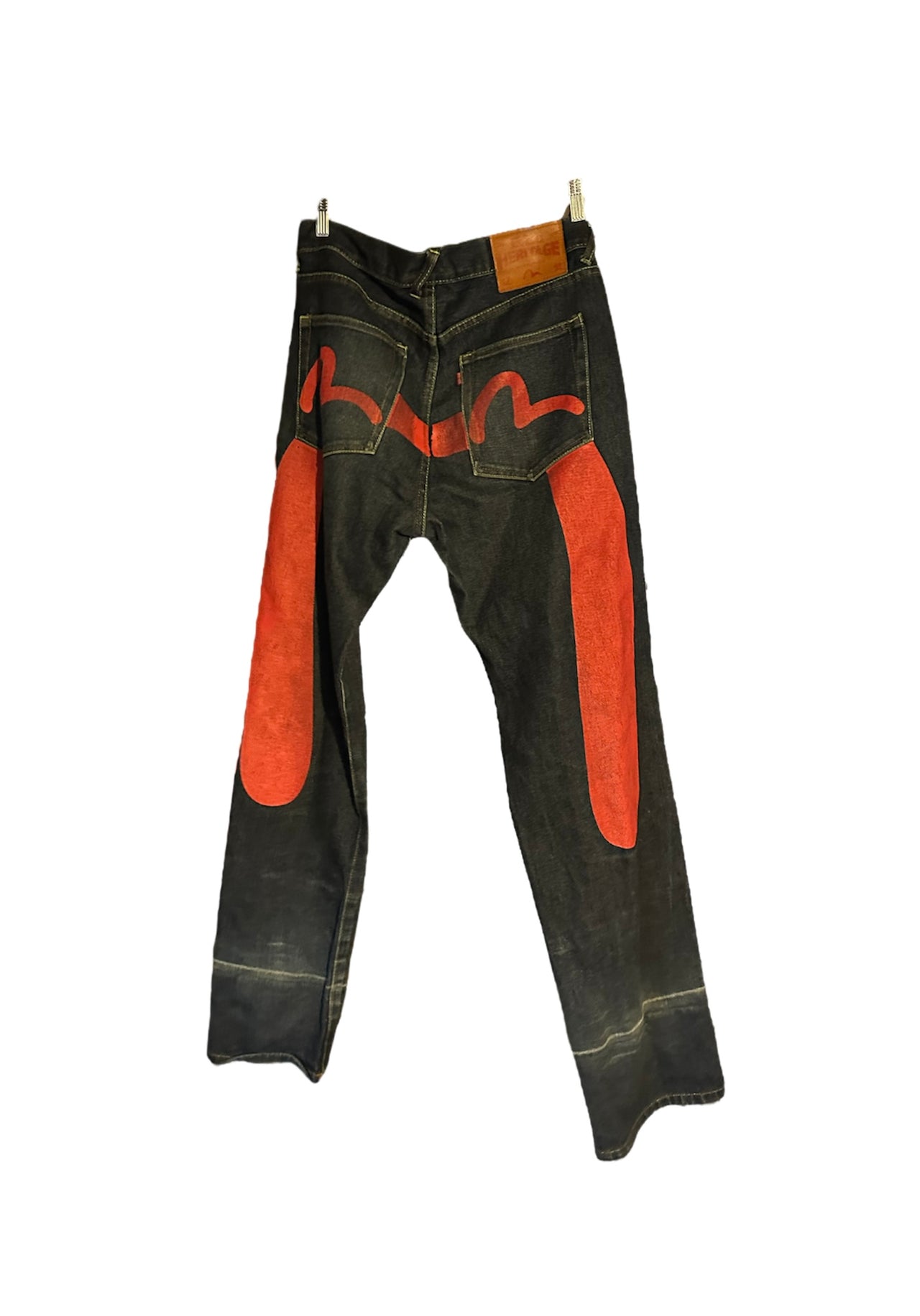 Evisu selvedge Red Daicock denim