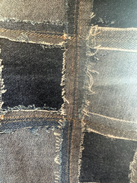 Thumbnail for AW21 Andersson Bell Blue Trompe loeil Patchwork Cargo Jeans