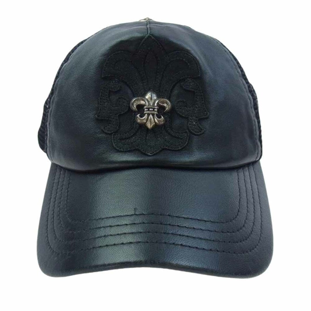 CHROME HEARTS BS Fluer Leather Trucker Cap