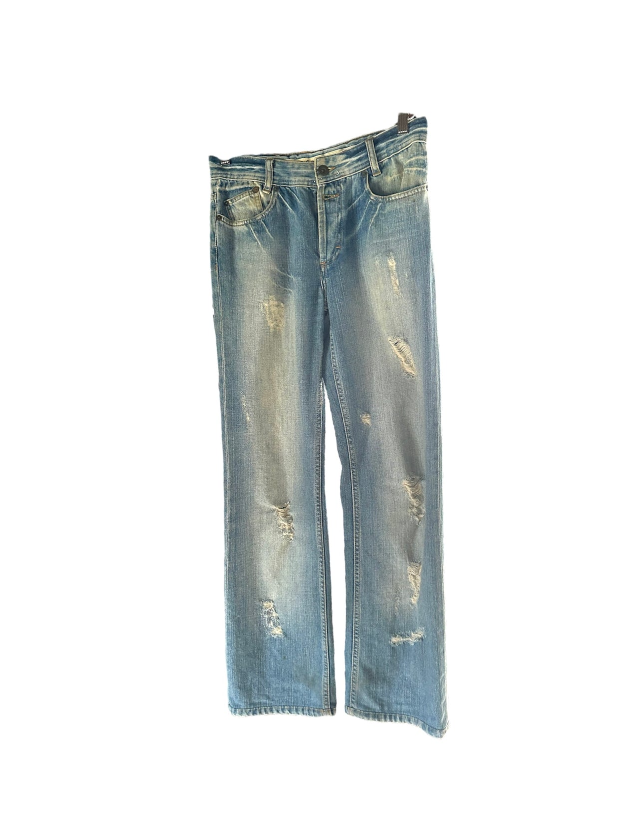 Vintage Light Wash Distressed  D&G Denim