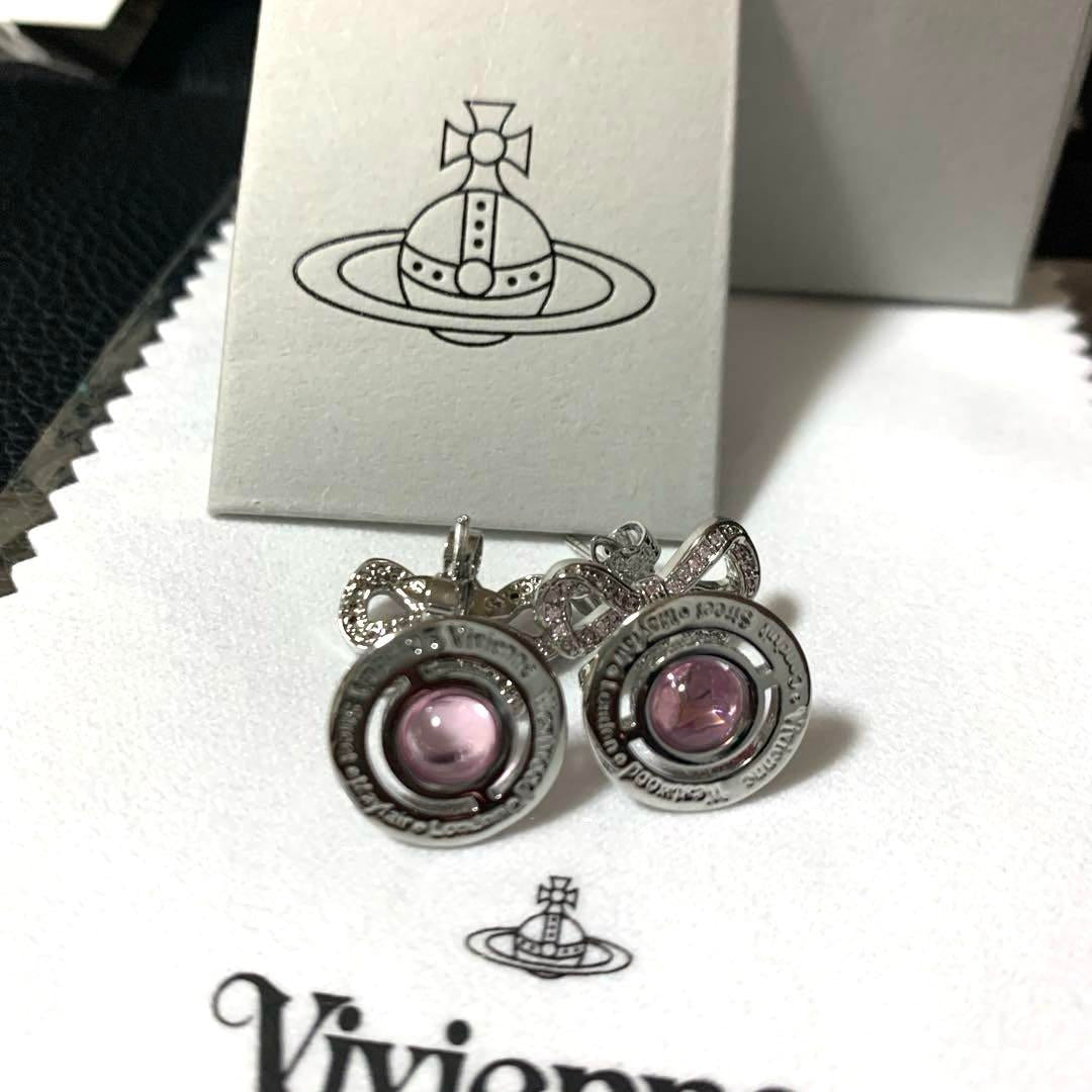 Vivienne Westwood Ribbon Drop Orb Earrings