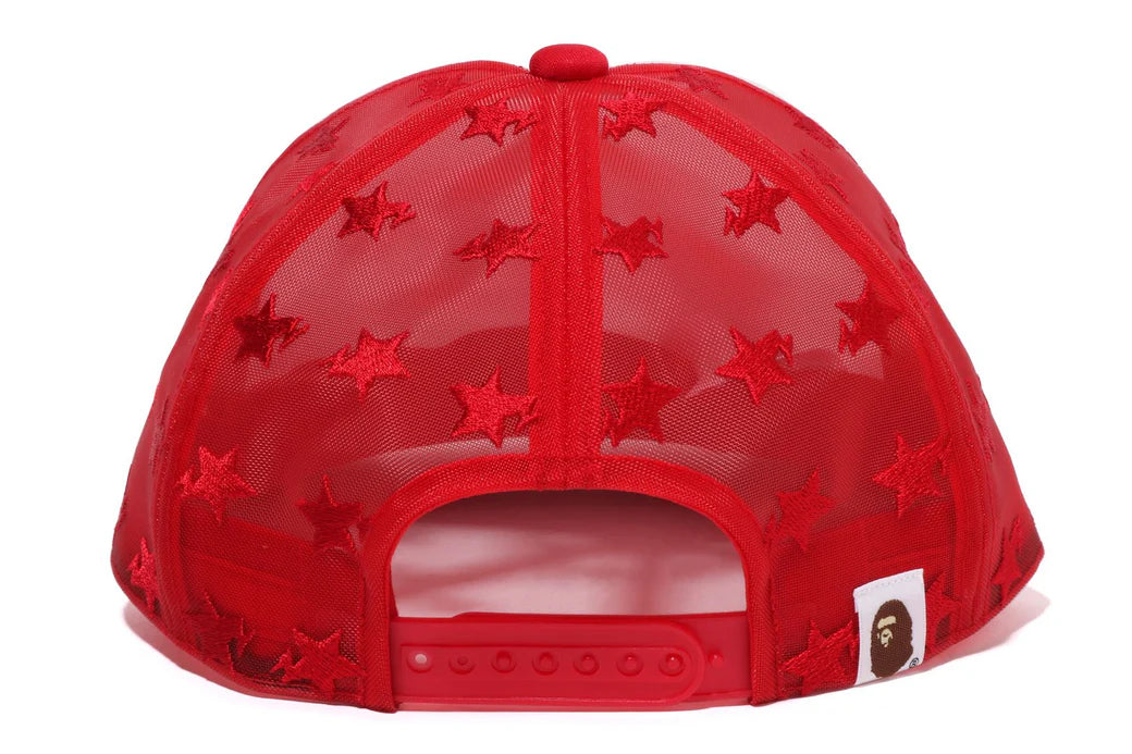 BAPE STA STAR Mesh Logo Trucker Cap