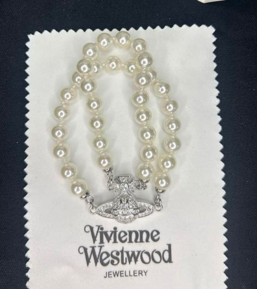 Vivienne Westwood Double Layered Pearl Bracelet