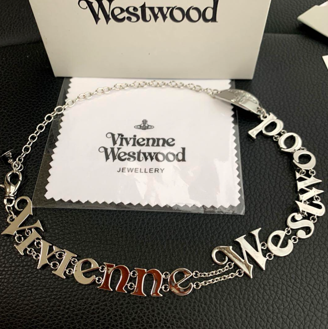 Vivienne Westwood RAIMUNDA Spellout Logo Necklace