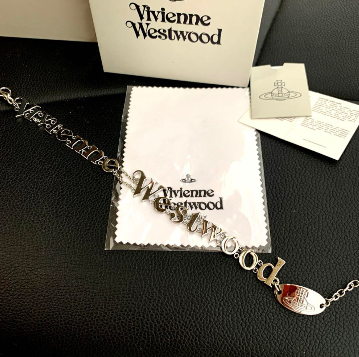 Vivienne Westwood RAIMUNDA Spellout Logo Necklace