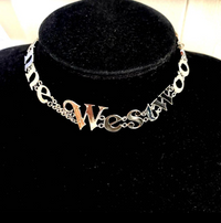 Thumbnail for Vivienne Westwood RAIMUNDA Spellout Logo Necklace