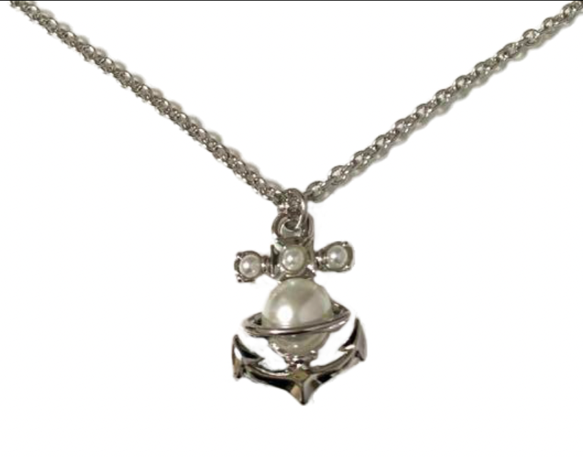 Vivienne Westwood MARIALENA Anchor Pearl Necklace