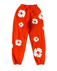 Thumbnail for Denim Tears Orange Cotton Wreath Sweatpants