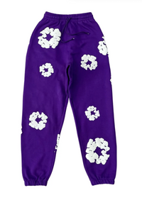 Thumbnail for Denim Tears Purple Cotton Wreath Sweatpants