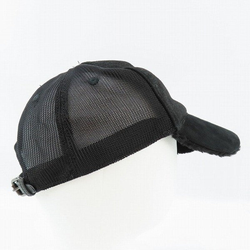 Prada sheepskin mesh cap